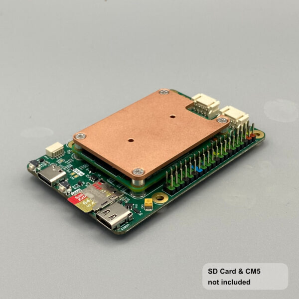 BentoIO CMX0 IO-Carrier Board for Raspberry Pi Compute Module 5 + Low Profile Heatsink