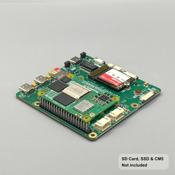 BentoIO CMX2 IO-Carrier Board for Raspberry Pi Compute Module 5 + Low Profile Heatsink
