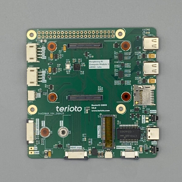 BentoIO CMX2 IO-Carrier Board for Raspberry Pi Compute Module 5 + Low Profile Heatsink