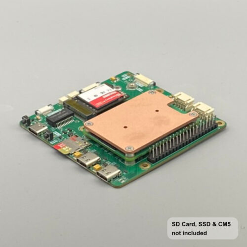 BentoIO CMX2 IO-Carrier Board for Raspberry Pi Compute Module 5 + Low Profile Heatsink